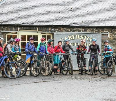 Photo credit: Cat Worsey Women on mountain bikes