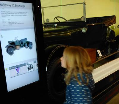 K.J.Kirk Galloway car at Riverside Museum, Glasgow